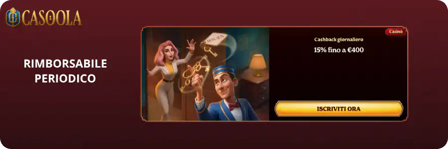 Banner del cashback sulle perdite nette