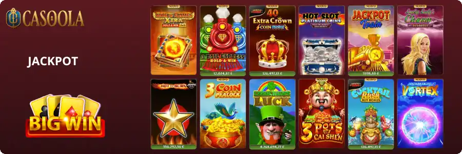 Slot con jackpot progressivi e montepremi in euro